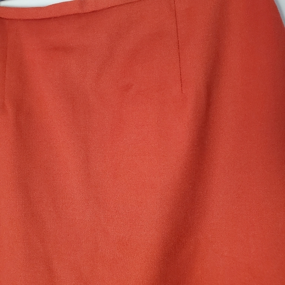 Vintage Conrad C Wool Orange Blazer and Pencil Skirt Set - Picture 12 of 15
